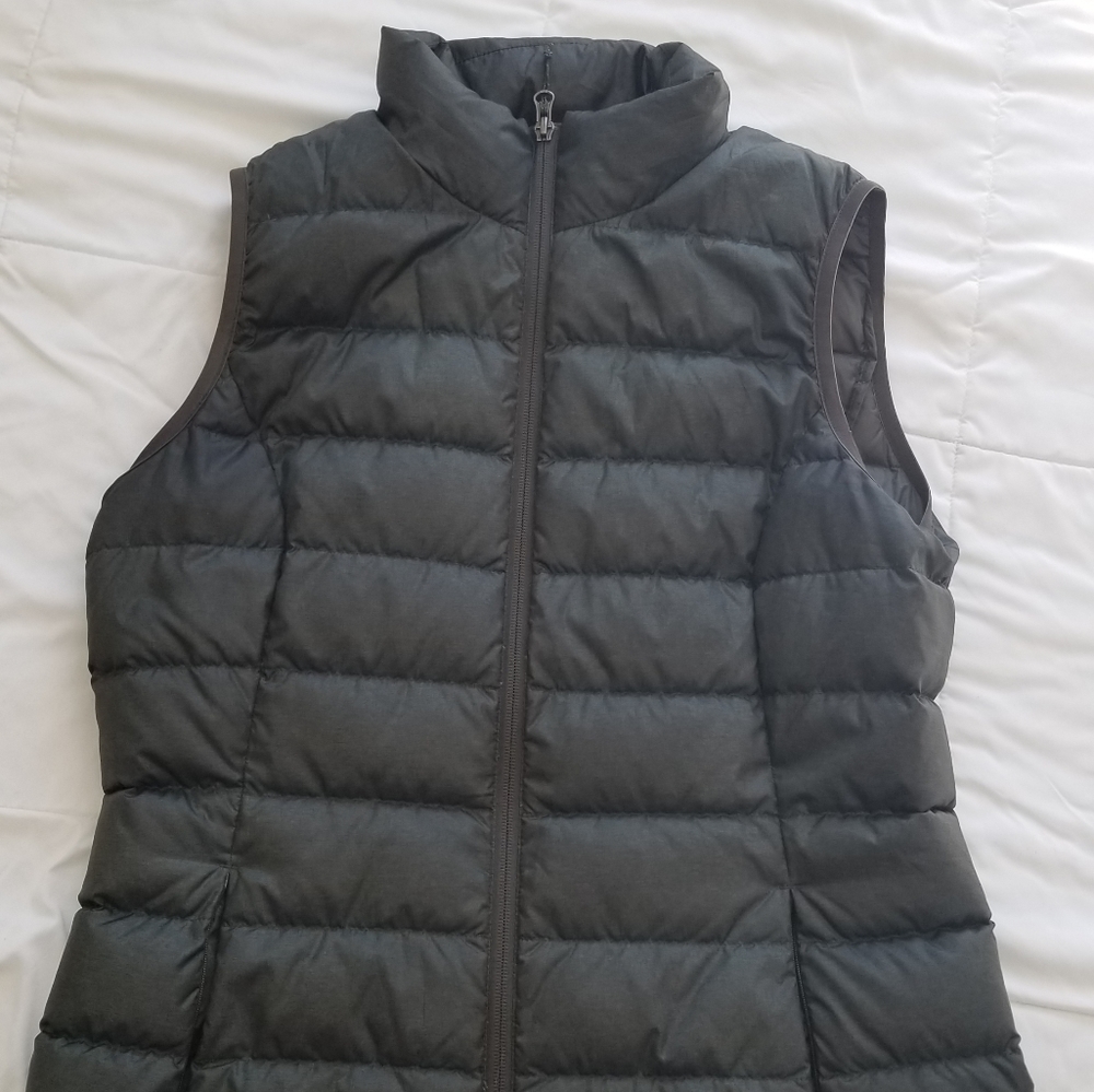Eddie Bauer olive color down vest